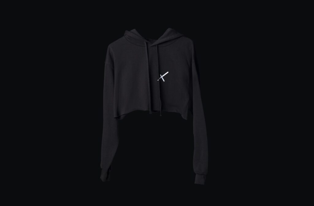 Uncreative Cropped Hoodie