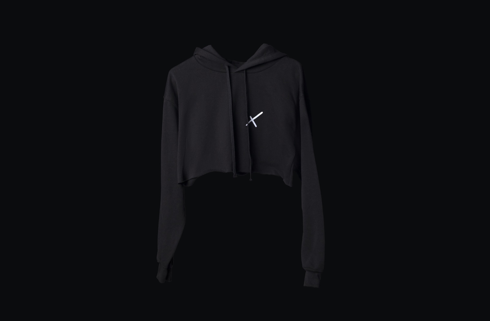 Uncreative Cropped Hoodie
